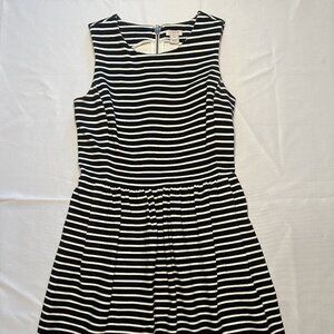 Black and White Striped J. Crew 'Daybreak' Dress